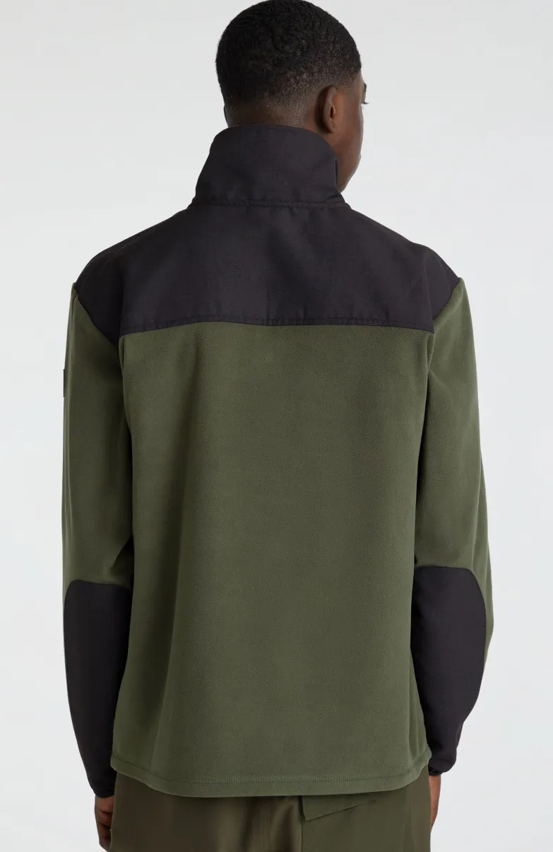 Vest Utility Heavy Fleece | Forest Night Colour Block
