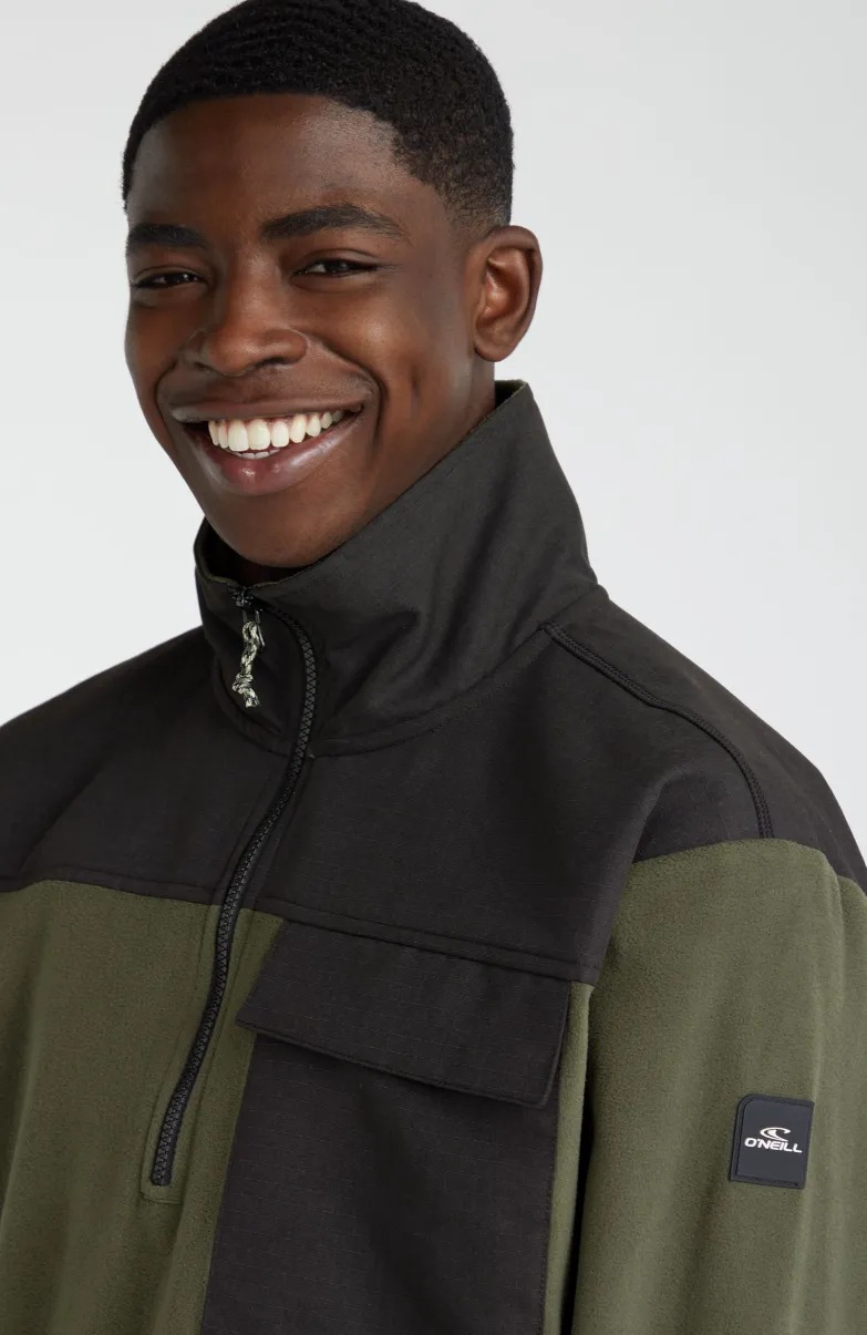 Vest Utility Heavy Fleece | Forest Night Colour Block