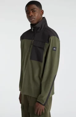 Vest Utility Heavy Fleece | Forest Night Colour Block
