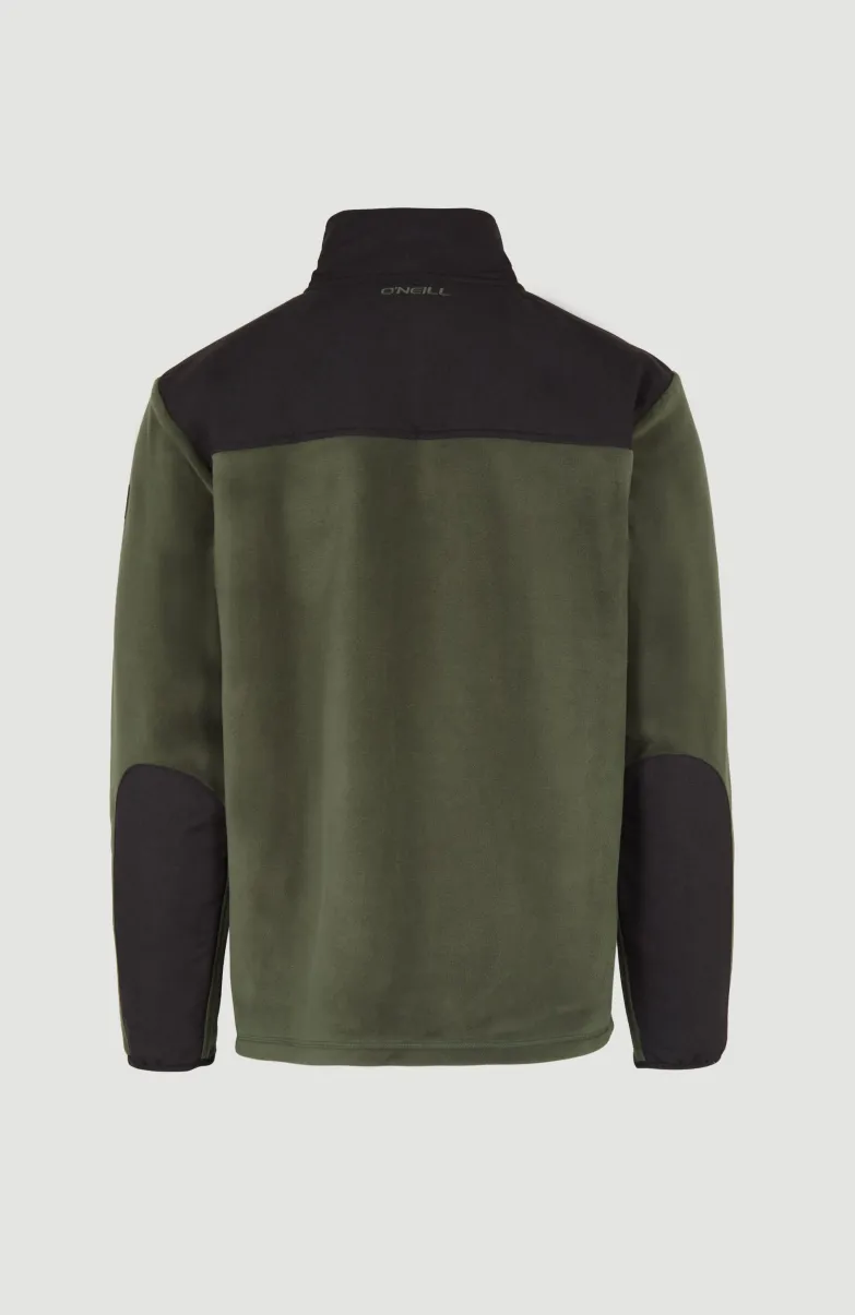 Vest Utility Heavy Fleece | Forest Night Colour Block