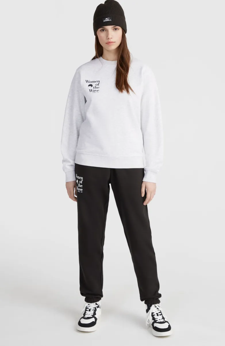 Women Of The Wave Crew Sweater | White Melange