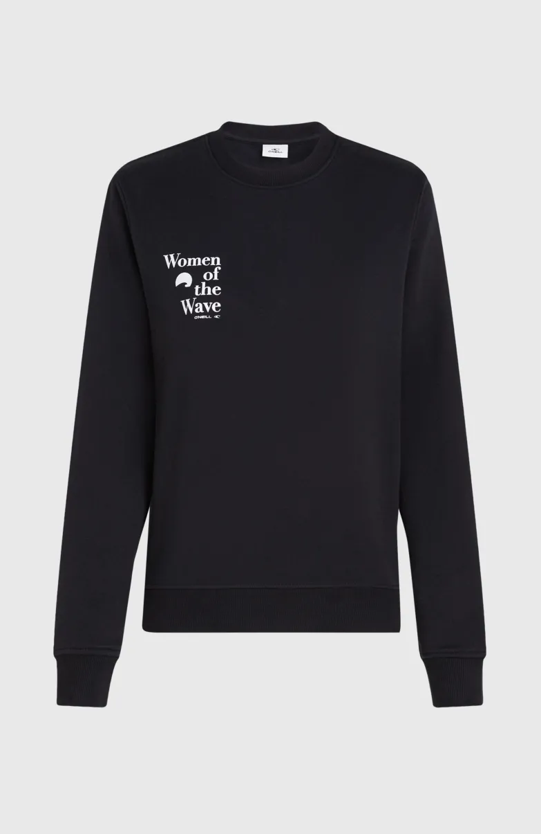 Women Of The Wave Crew Sweater | Black Out