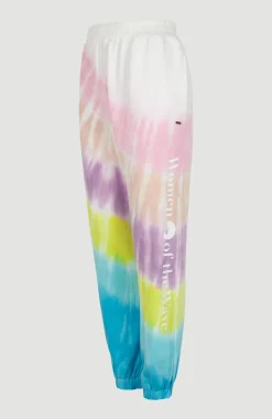 Women Of The Wave High-Waist Broek | Blue Tie Dye