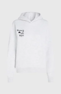 Women Of The Wave Hoodie | White Melange