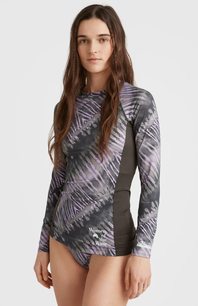 Women Of The Wave Longsleeve UPF 50+ Sun Shirt Skin | Grey Tie Dye