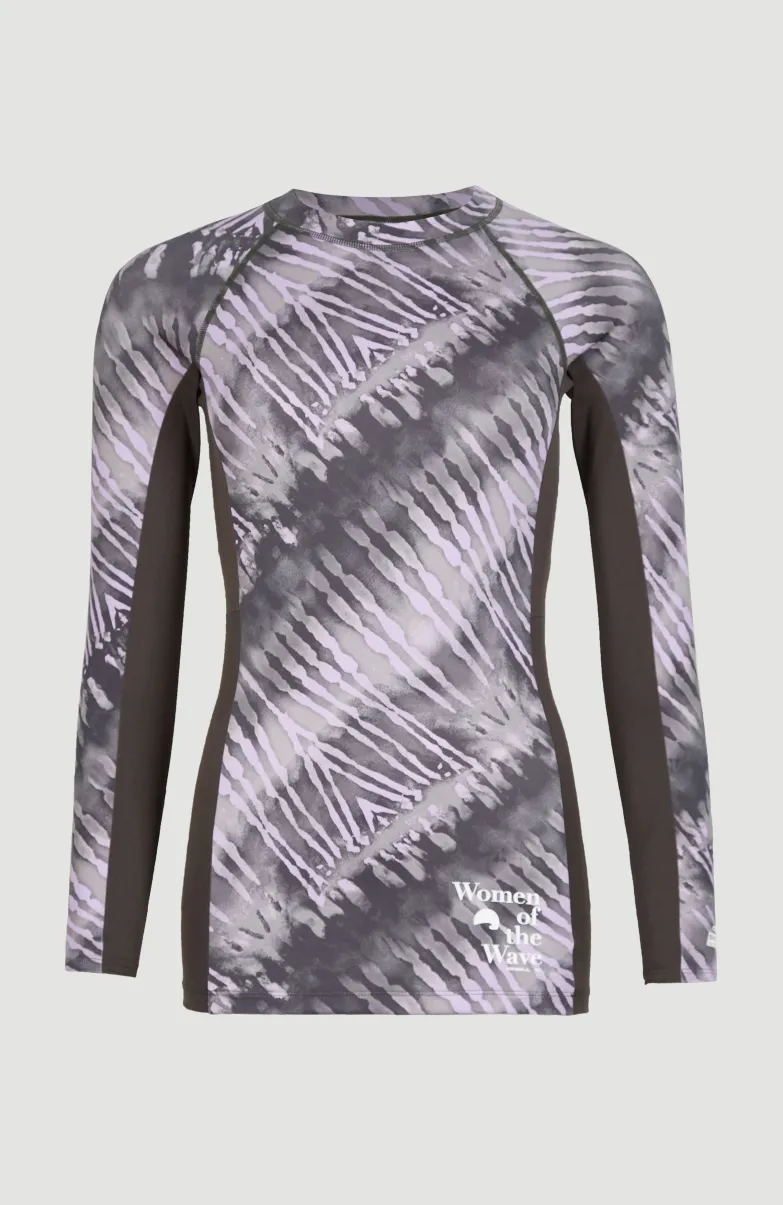 Women Of The Wave Longsleeve UPF 50+ Sun Shirt Skin | Grey Tie Dye