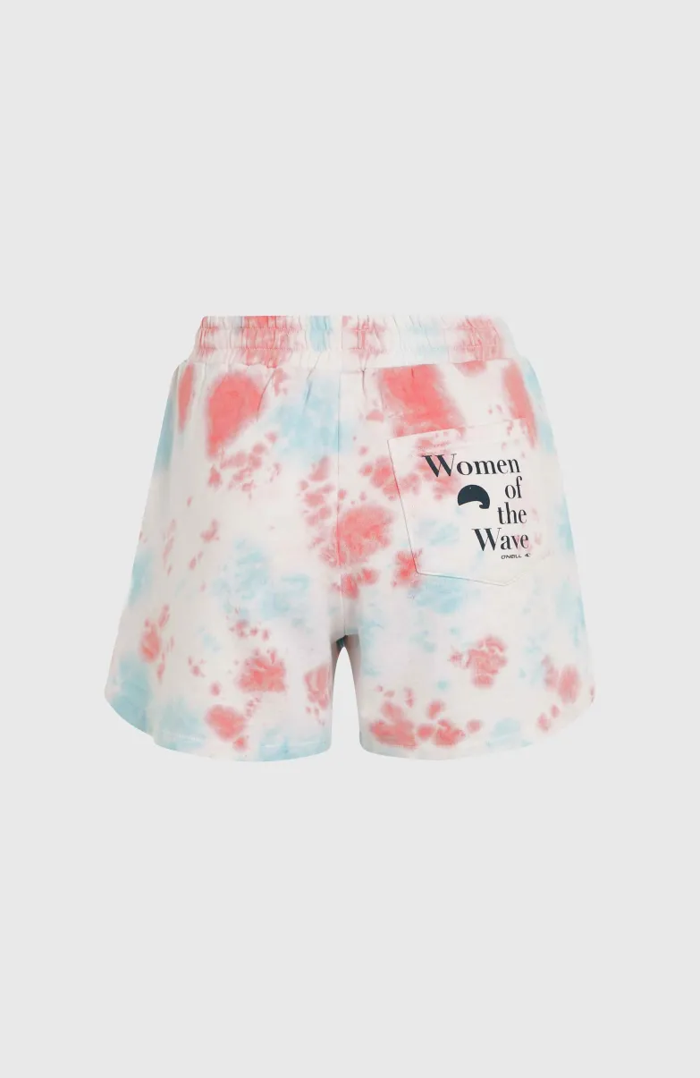 Women Of The Wave Sweatshort | Pink Ice Cube Tie Dye