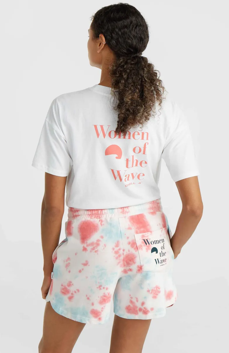 Women Of The Wave Sweatshort | Pink Ice Cube Tie Dye