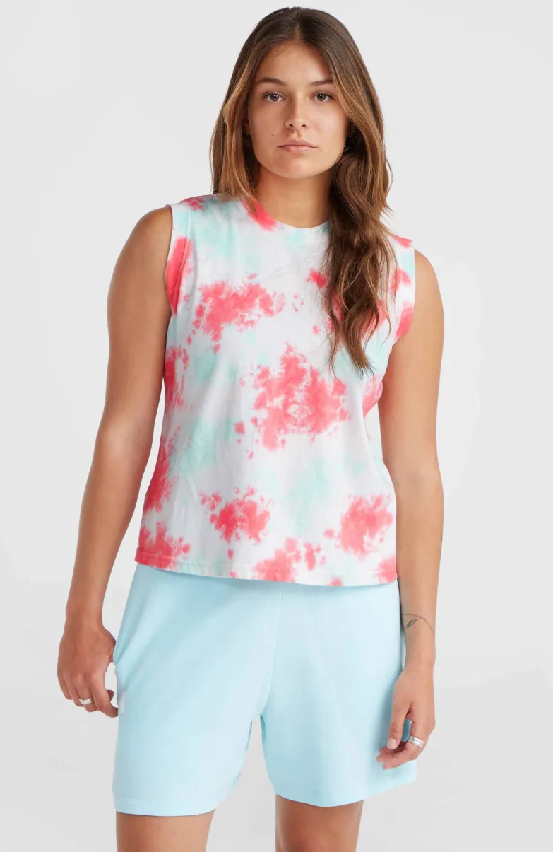 Women Of The Wave Tanktop | Pink Ice Cube Tie Dye
