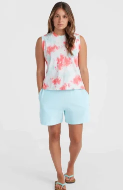Women Of The Wave Tanktop | Pink Ice Cube Tie Dye