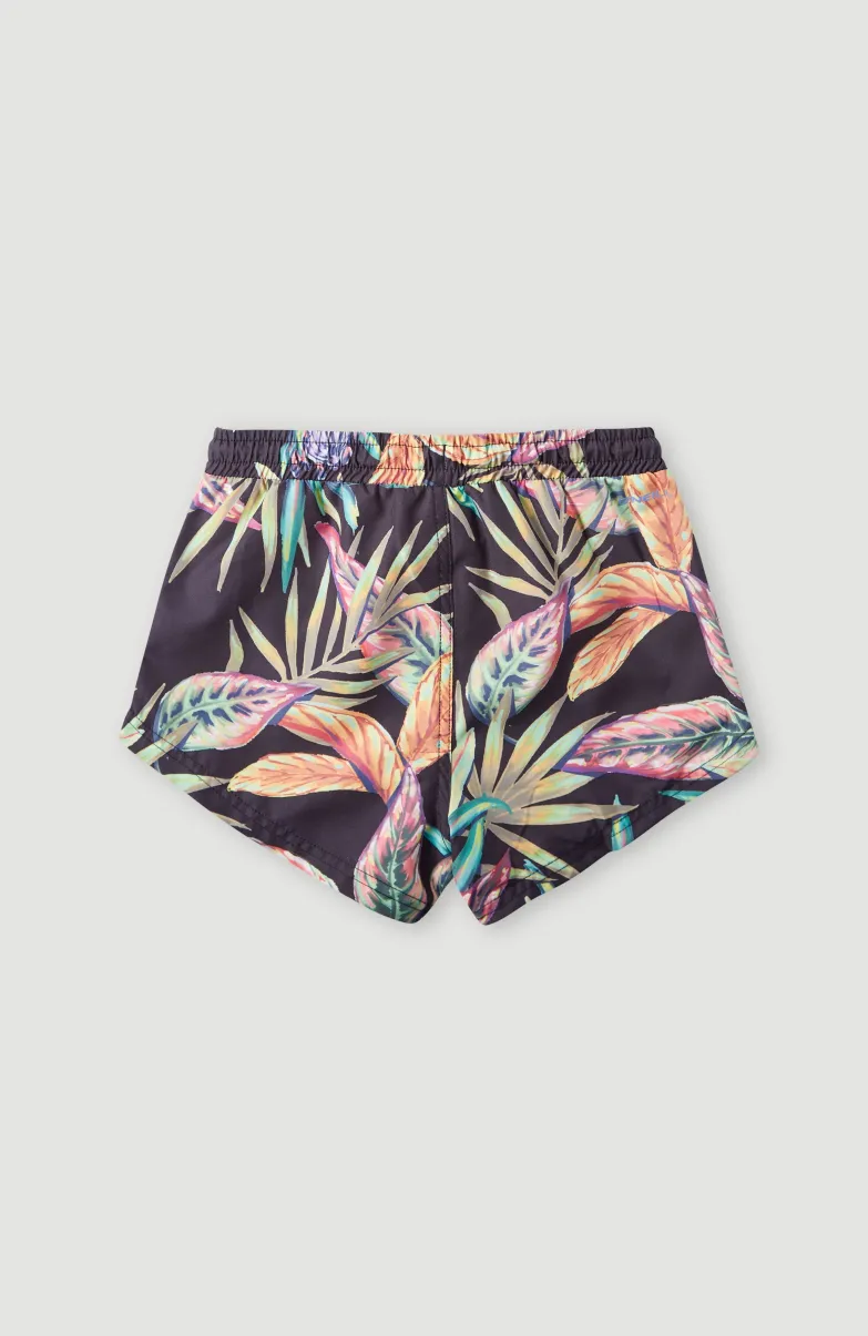 Zwemshort Anglet | Black Tropical Flower