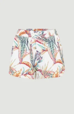 Zwemshort Anglet | White Tropical Flower