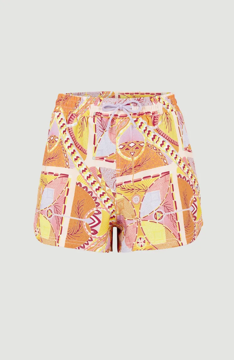 Zwemshort Anglet | Yellow Scarf Print