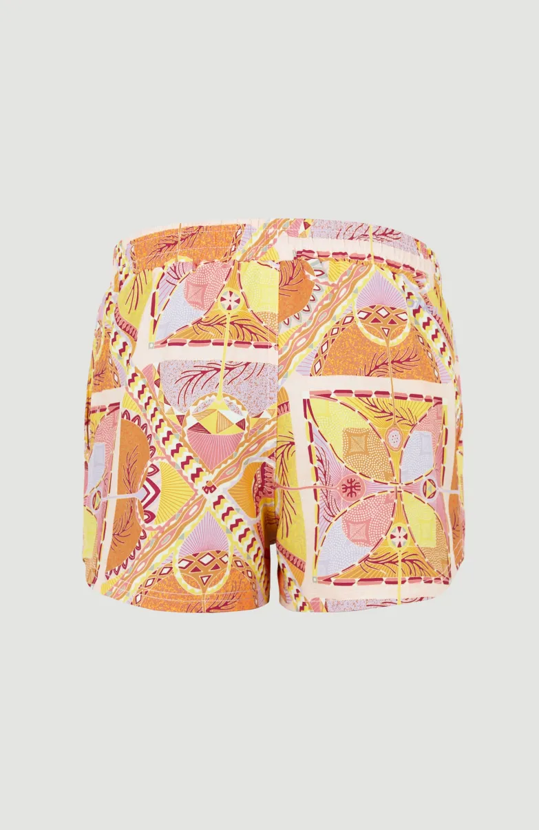 Zwemshort Anglet | Yellow Scarf Print