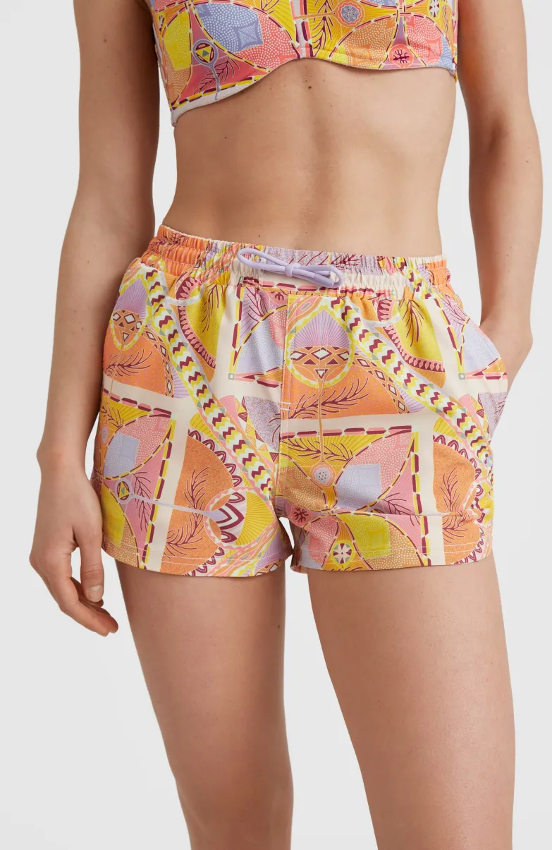 Zwemshort Anglet | Yellow Scarf Print