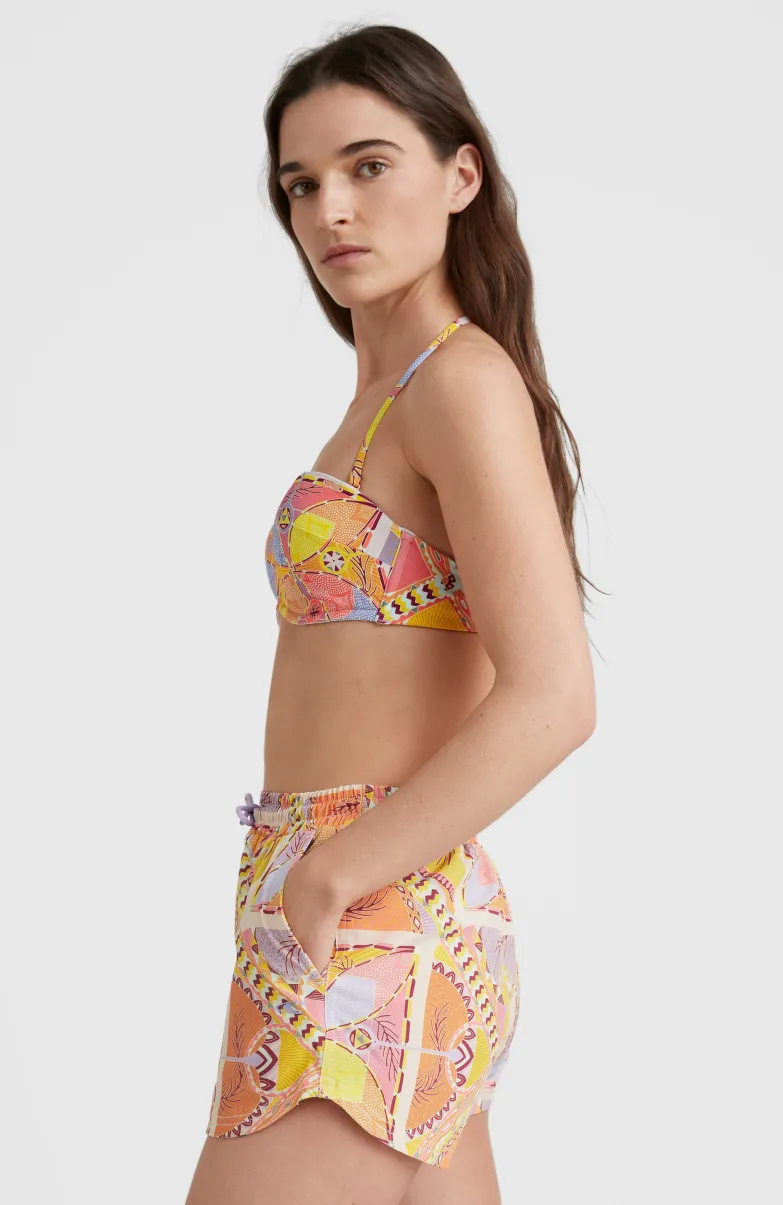 Zwemshort Anglet | Yellow Scarf Print