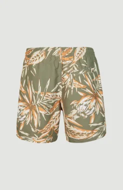 Zwemshort Cali Floral 16'' | Deep Lichen Tonal Floral