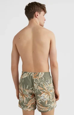 Zwemshort Cali Floral 16'' | Deep Lichen Tonal Floral
