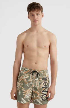 Zwemshort Cali Floral 16'' | Deep Lichen Tonal Floral