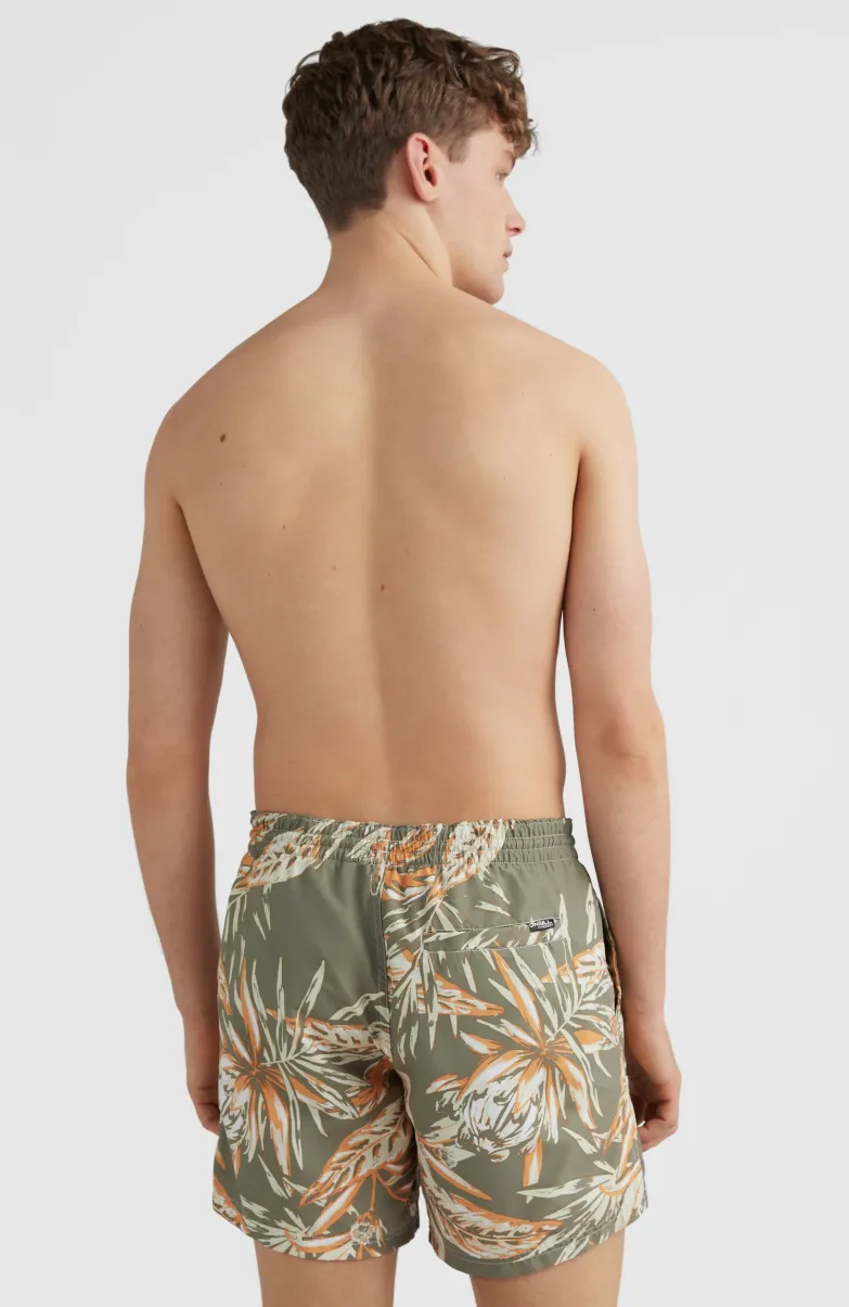 Zwemshort Cali Floral 16'' | Deep Lichen Tonal Floral