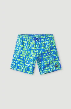 Zwemshort Cali Gradient 14'' | Bright Blue Neon Lights