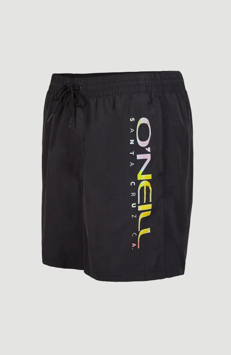 Zwemshort Cali Melted Print 16'' | Black Out