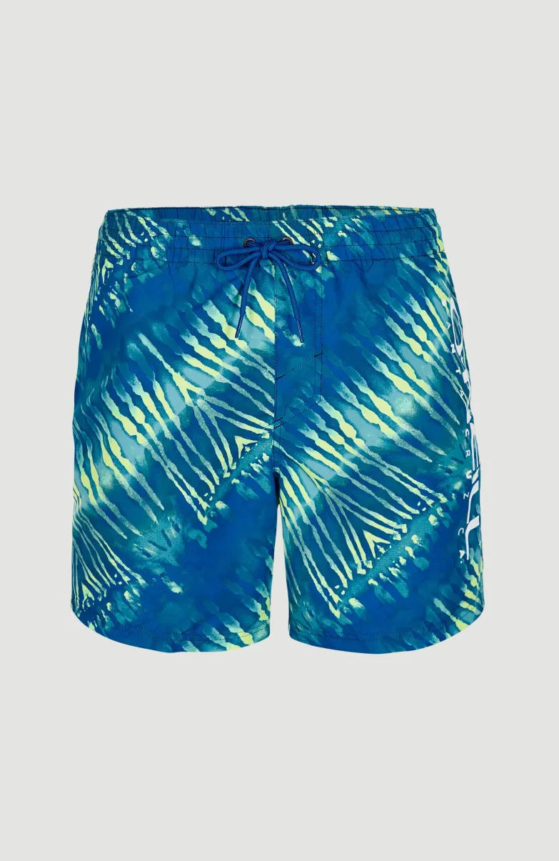 Zwemshort Cali Melting 16'' | Bright Blue Tie Dye