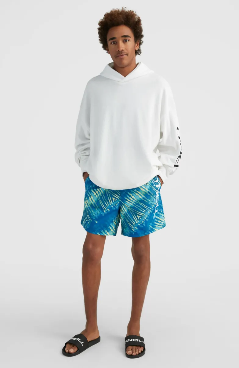 Zwemshort Cali Melting 16'' | Bright Blue Tie Dye