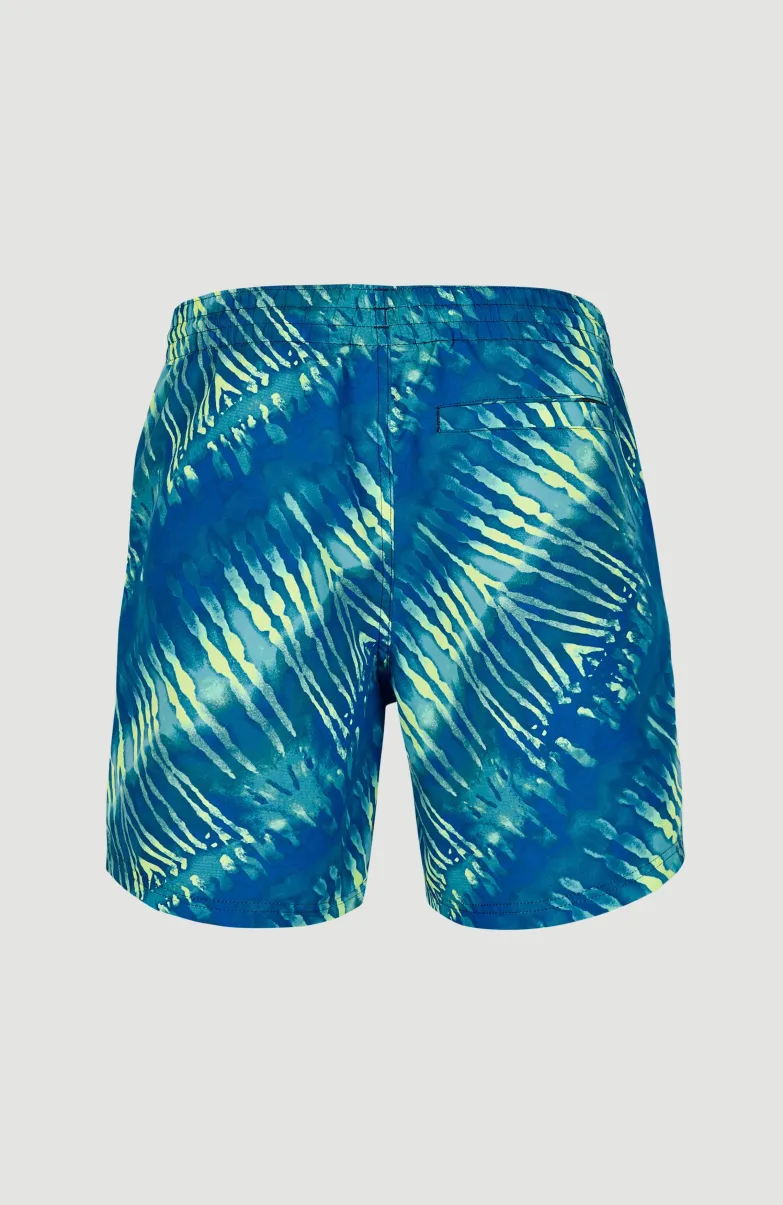 Zwemshort Cali Melting 16'' | Bright Blue Tie Dye
