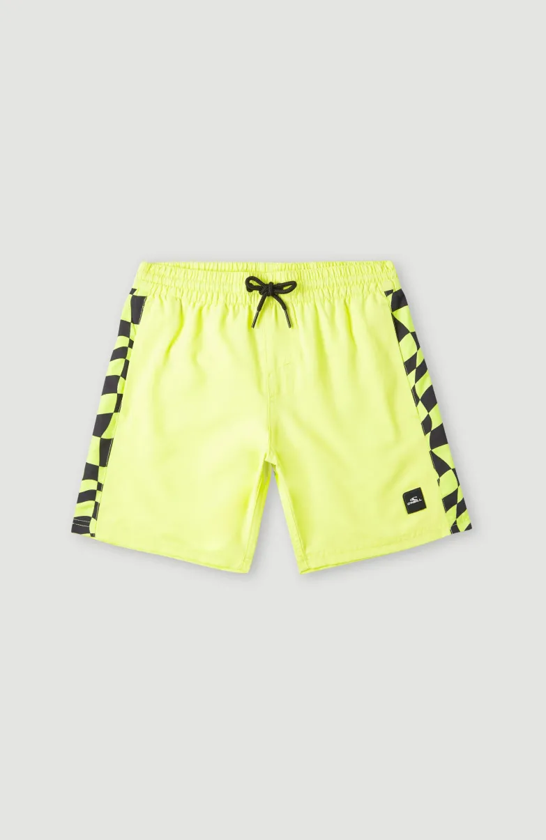 Zwemshort Cali Panel 14'' | Sunny Lime Colour Block