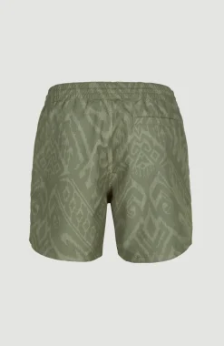 Zwemshort Cali Print 15'' | Deep Lichen Magic Carpet