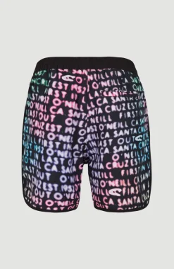 Zwemshort Scallop Neon 16'' | Black Neon Lights
