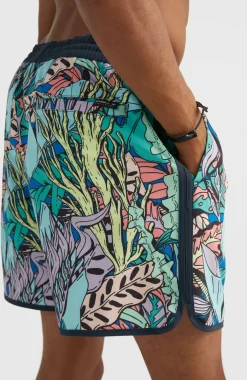 Zwemshort Scallop Ocean 16'' | Blue Comic Seaweed