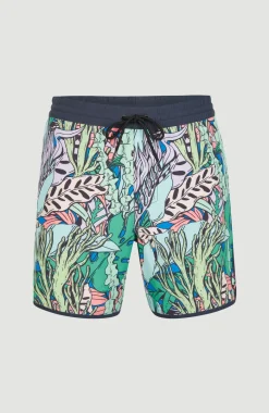 Zwemshort Scallop Ocean 16'' | Blue Comic Seaweed
